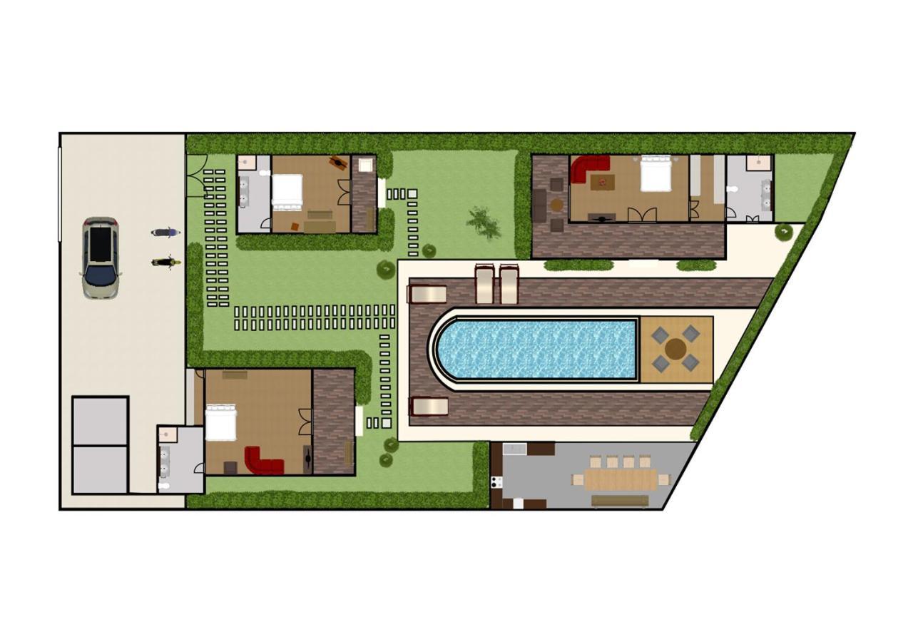 Villa Lina By Optimum Bali Villas Чангу Екстер'єр фото